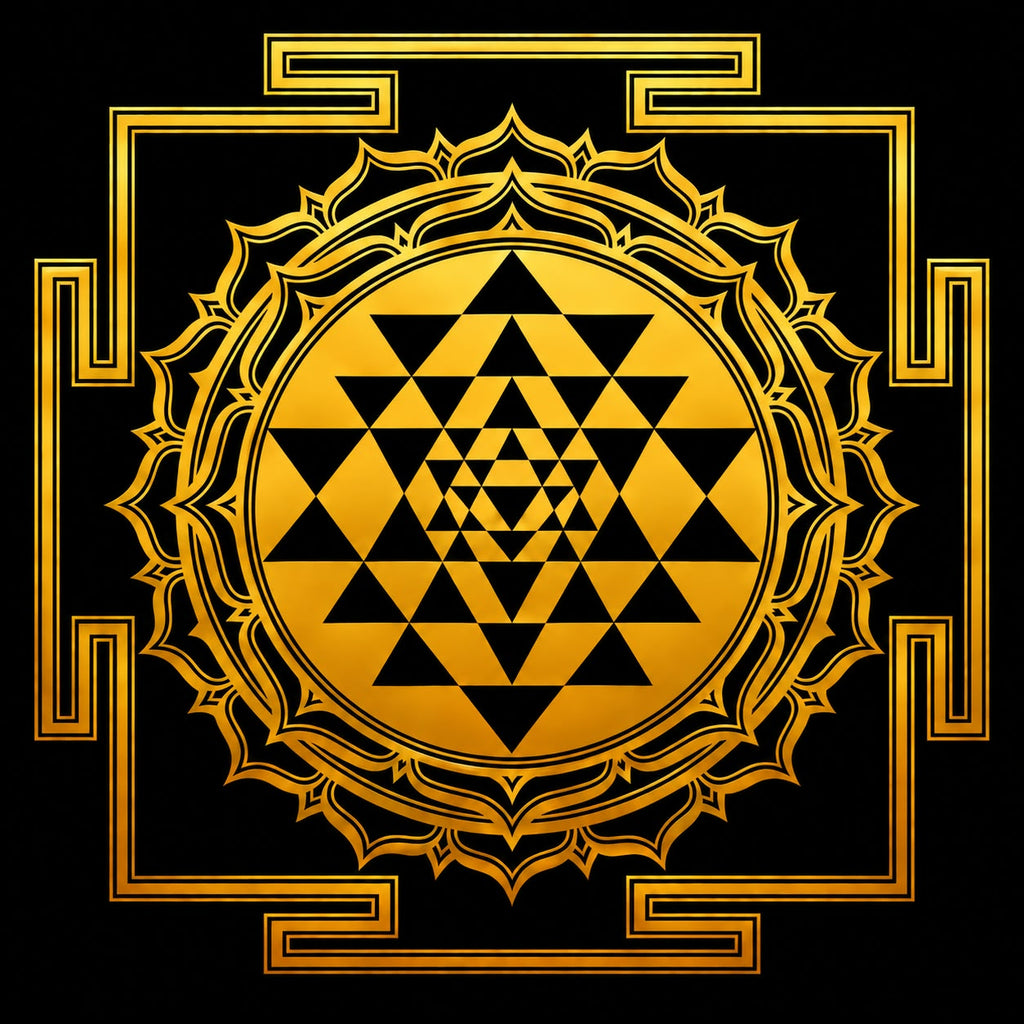 Shree Yantra Acrylic Photo Frame with stand