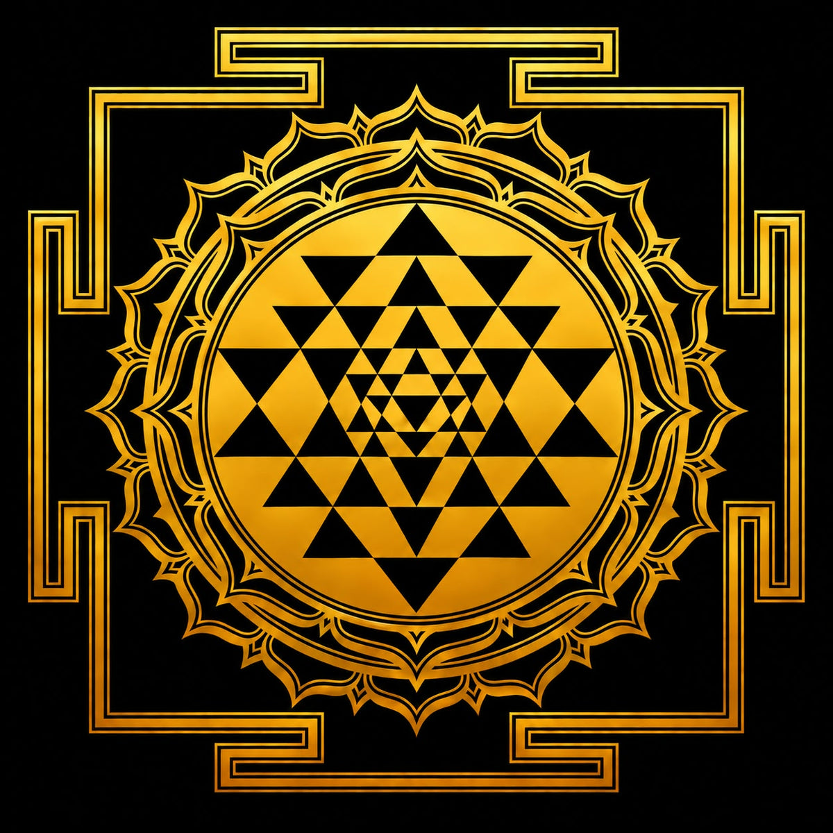 Shree Yantra Acrylic Photo Frame with stand