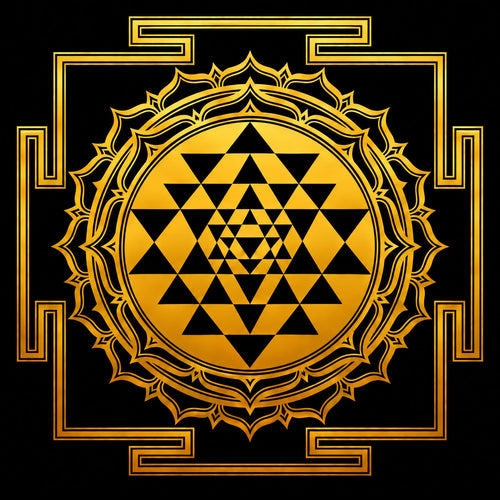 Shree Yantra Acrylic Photo Frame with stand
