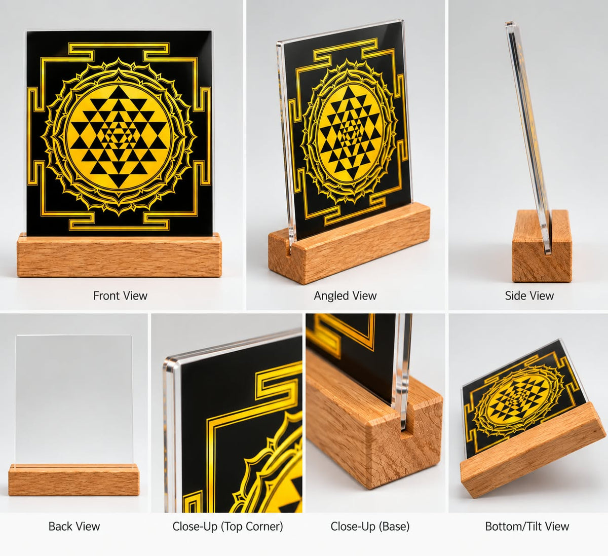 Shree Yantra Acrylic Photo Frame with stand